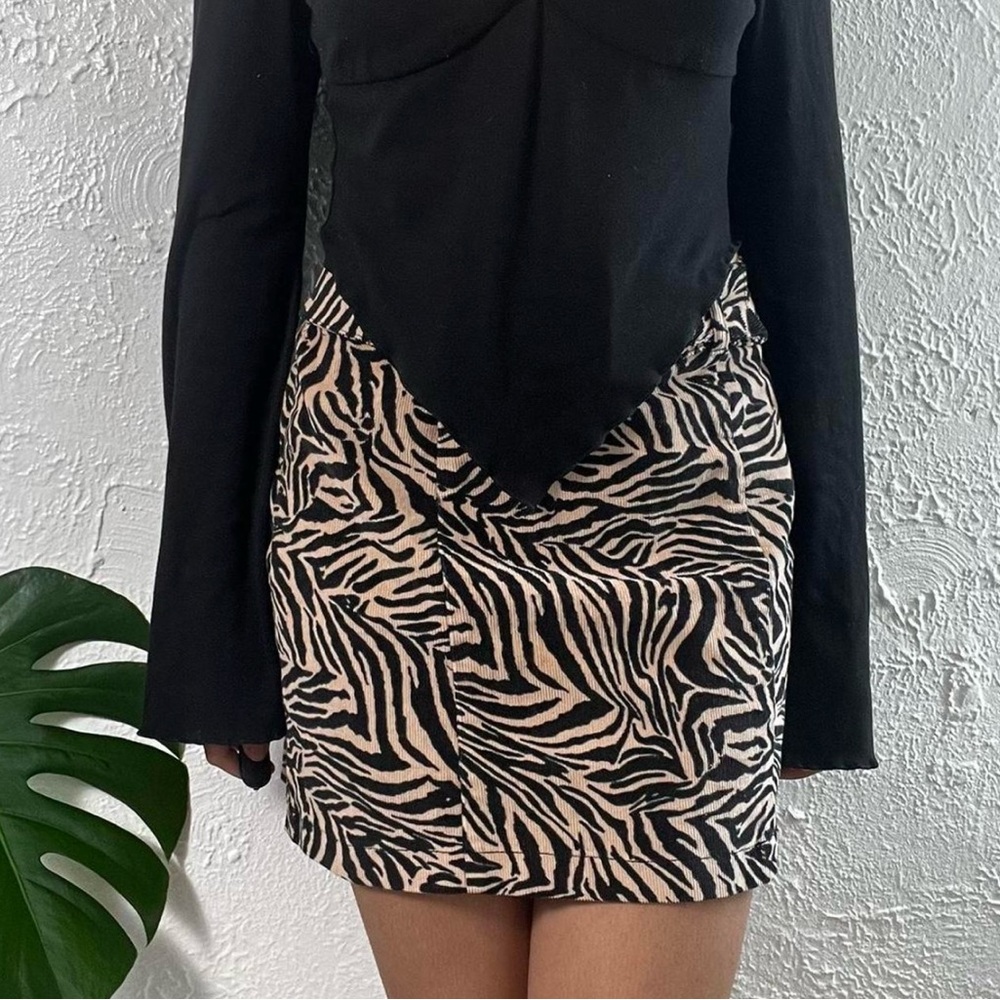 Wild Fable Black and White Zebra Pencil Skirt
